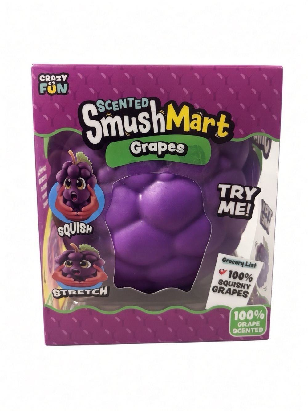 NEW Crazy Fun SmushMart Scented Grapes Jumbo Squishy – Viral TikTok Grape Stress